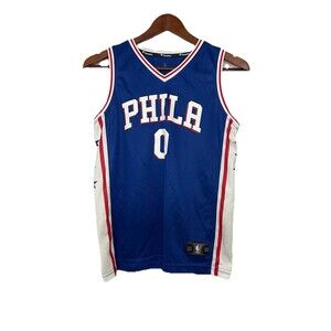 Fanatics Phila Basketball Jersey Blue Youth Medium Richardson #0 24x18"